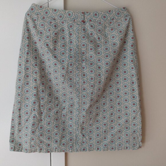 Vintage Cotton Ginny Skirt Size 7 29"W Retro Dot Flower Made in Hong Kong - Picture 7 of 14